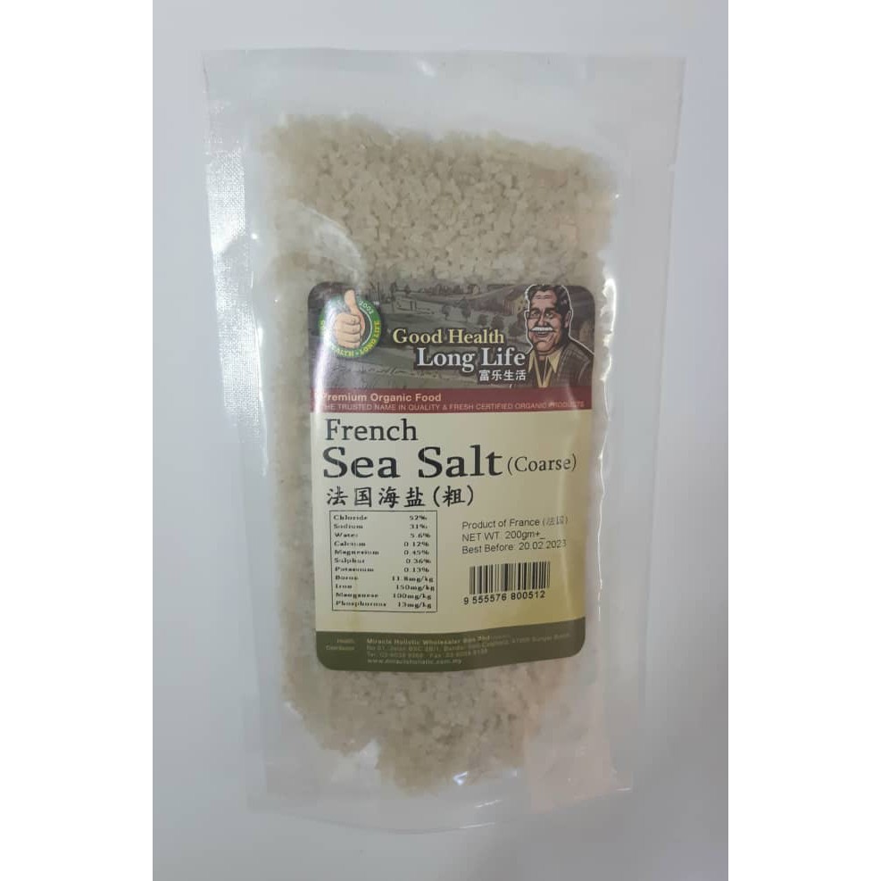 MIRACLE HOLISTIC NATURAL SEA SALT- FRENCH (COARSE)